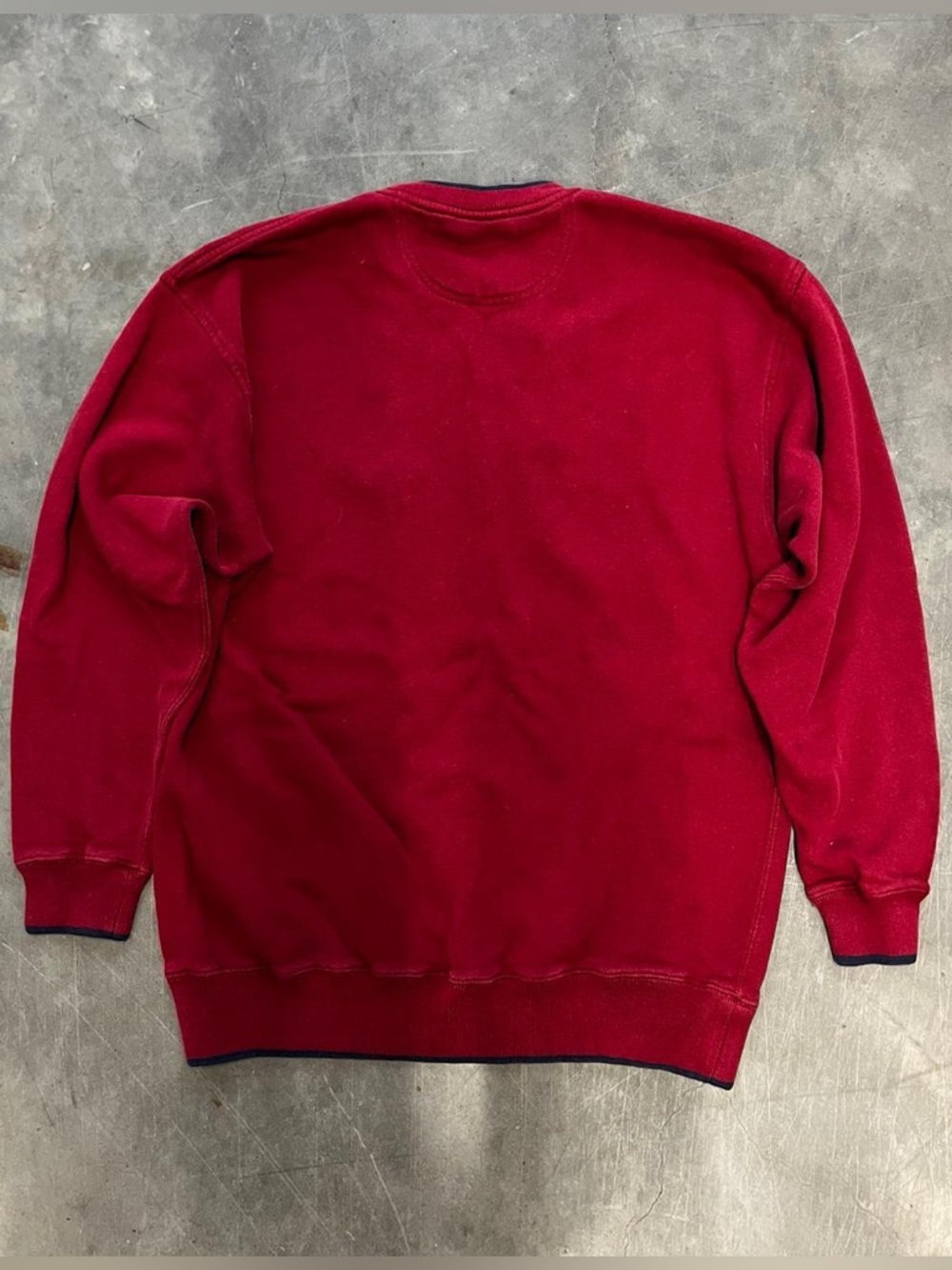 Men's Red and Burgundy Jumper - Picture 2 of 2